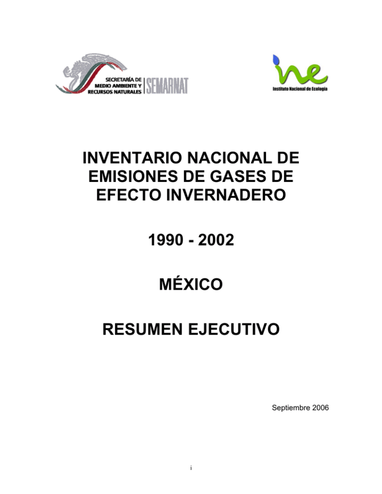 Inventario Nacional De Emisiones De Gases De Efecto Invernadero