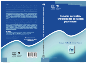 Escuelas corruptas, universidades corruptas - unesdoc