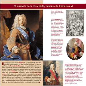 El marqués de la Ensenada, ministro de Fernando VI