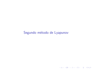 Segundo método de Liapunov