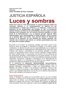 Justicia Española, luces y sombras