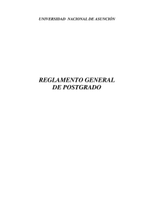 REGLAMENTO GENERAL DE POSTGRADO