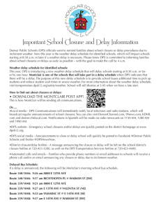Important School Closure and Delay Information