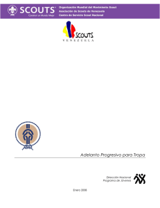 Adelanto Progresivo Tropa 2008 - Asociación de Scouts de Venezuela