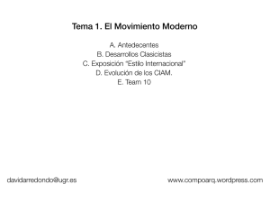 Tema 1. El Movimiento Moderno - CompoArq
