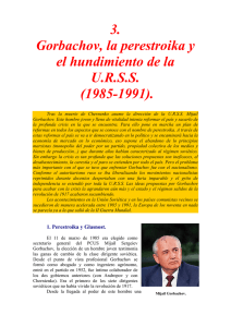 la URSS (1985-1991) - IES Bachiller Sabuco