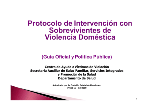 Protocolo de intervencion sobrevivientes de violencia domestica