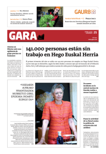 141.000 personas están sin trabajo en Hego Euskal Herria