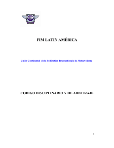 Codigo Disciplinario y de Arbitraje FIMLA 2015