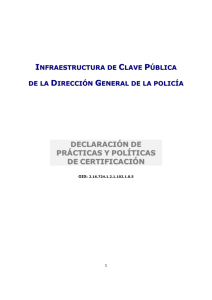 declaración de prácticas y políticas de certificación