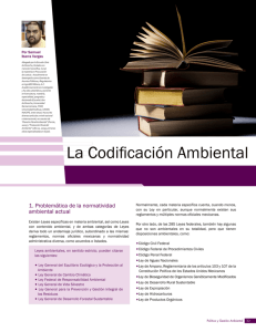 La Codificación Ambiental - Centro de Estudios Jurídicos y