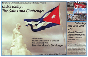Cuba Today : The Gains and Challenges