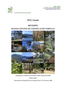Sistema Español de Certificación Forestal PEFC