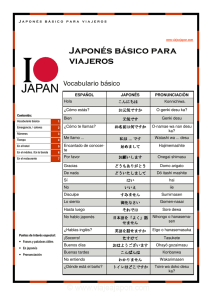 Japonés básico para viajeros
