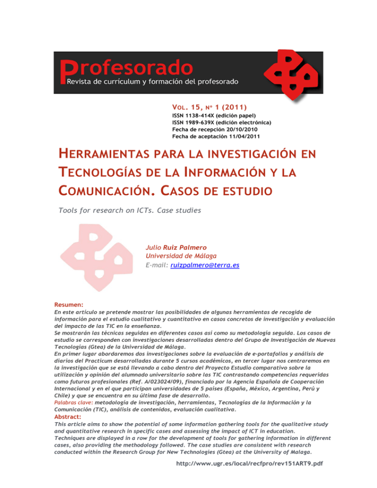 Herramientas Para La Investigaci N En Tecnolog As De La Informaci N