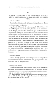 Actas de la Academia en 1804, relativas a descubrimientos