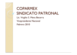 COPARMEX SINDICATO PATRONAL