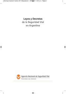 Leyes y Decretos de la Seguridad Vial en Argentina