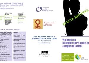 Violència en relacions entre iguals al campus de la UAB