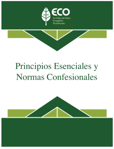 Principios Esenciales y Normas Confesionales