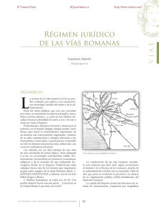 Régimen jurídico de las vías romanas