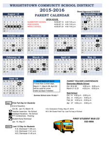 2015-16 School Calendar.xlsx - Wrightstown Community School