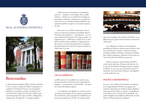 Bienvenidos - Real Academia Española