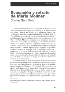 Evocación y retrato de María Moliner