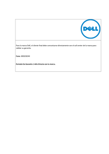 Para la marca Dell, el cliente final debe comunicarse directamente
