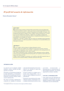 El perfil del usuario de información - E-journal