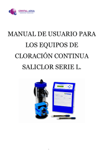 manual de usuario para los equipos de cloración
