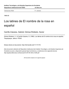 Los latines de El nombre de la rosa en español - ReI