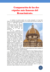 Comparación de las dos cúpulas más famosas del Renacimiento.