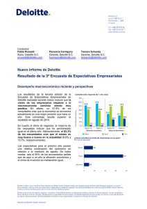 Resultado de la 3ª Encuesta de Expectativas Empresariales