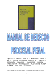 Manual de Derecho Procesal Penal
