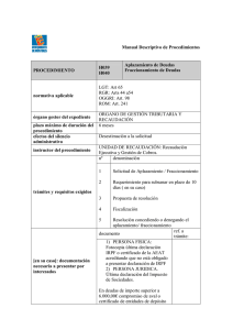 Manual Descriptivo de Procedimientos PROCEDIMIENTO H039
