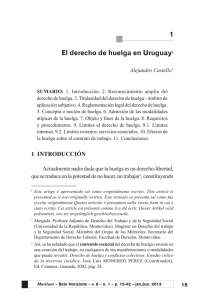 1 El derecho de huelga en Uruguay1