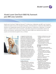 Alcatel-Lucent OmniTouch 8660 My Teamwork para IBM Lotus