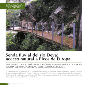 Senda fluvial del río Deva: acceso natural a Picos de Europa
