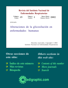 Alteraciones de la glicosilación en enfermedades humanas
