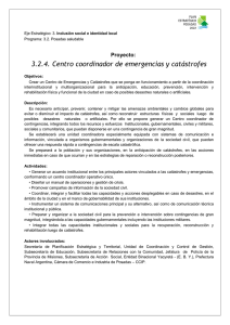 3.2.4. Centro coordinador de emergencias y catástrofes