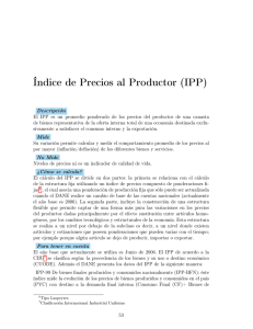 Índice de Precios al Productor (IPP)