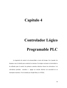 Capítulo 4 Controlador Lógico Programable PLC
