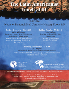 The Latin Americanist Lunch at OU