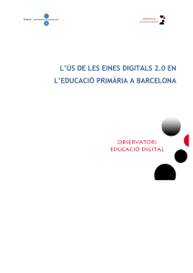 l`ús de les eines digitals 2.0 en l`educació primària a barcelona