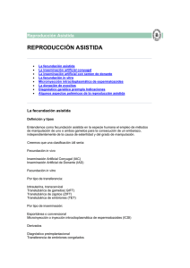 reproducción asistida - Sociedad Española de Ginecología y