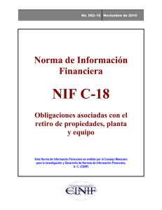 NIF C-18 - Consejo Mexicano de Normas de Información Financiera