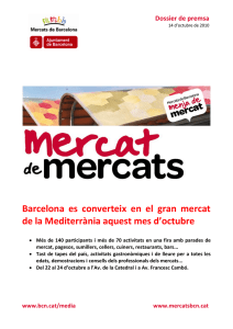 Dossier Fira de Mercats - Ajuntament de Barcelona