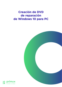 Crear recuperación Windows 10