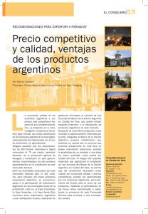 Precio competitivo y calidad, ventajas de los productos argentinos